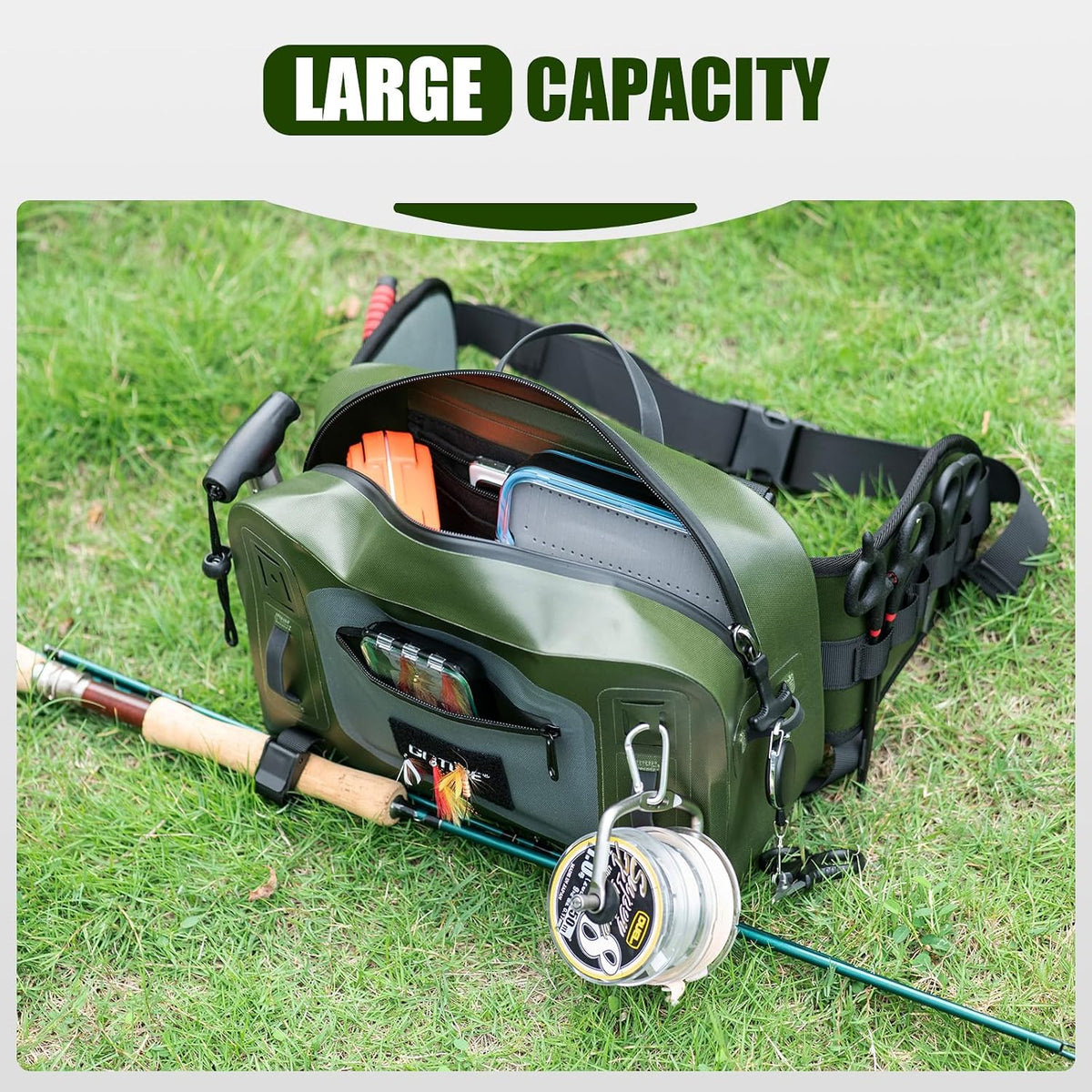 Goture Waterproof Fishing Waist Pack — 9 L — detail 5