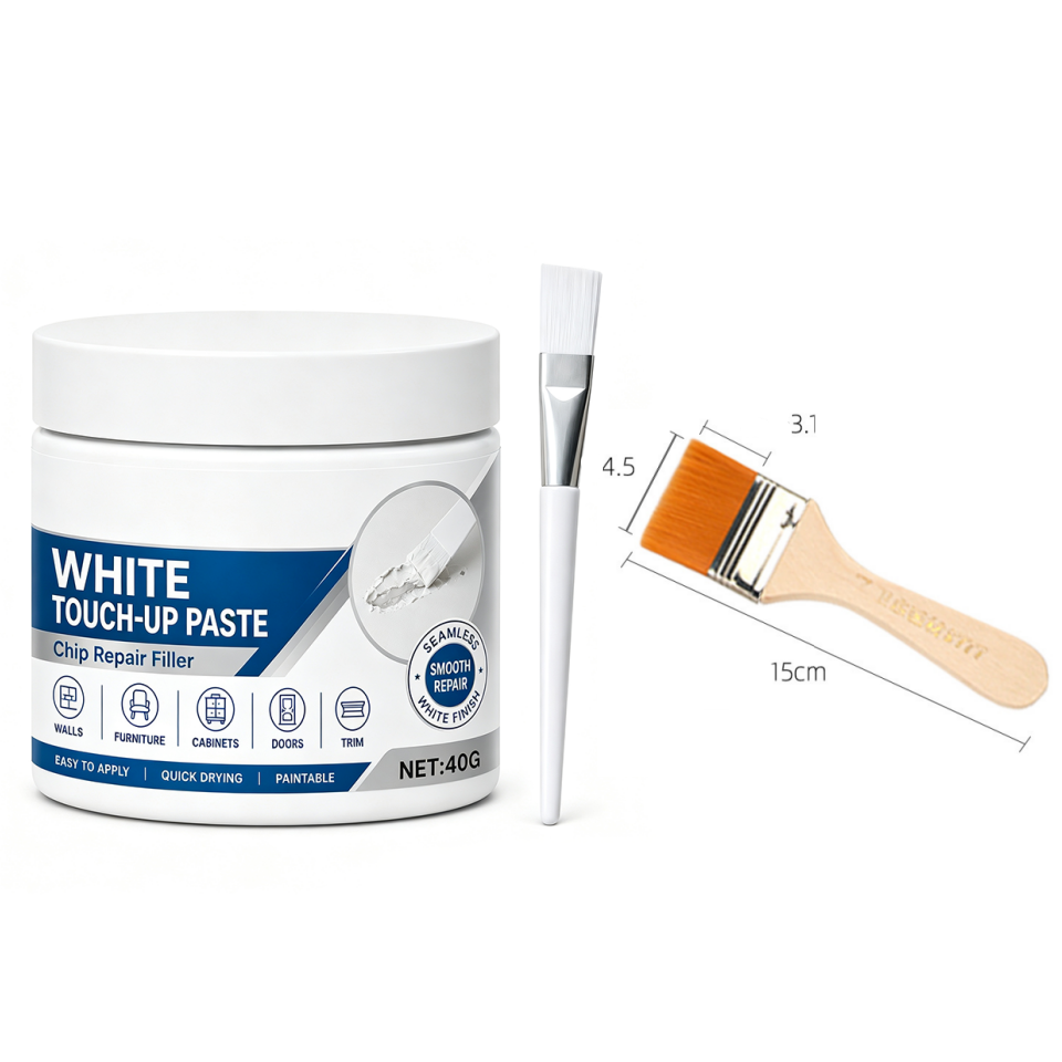 🔥LAST DAY Buy 1 Get 1 Free🔥White Furniture Touch-Up Paste with Brush