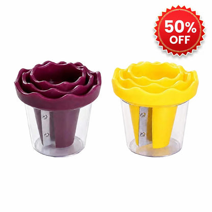 🥕✨ Manual Vegetable Spiralizer and Curler for Rose Flower Carving – Turn Carrots into Restaurant-Style Roses in 60 Seconds! 🌹🍽️