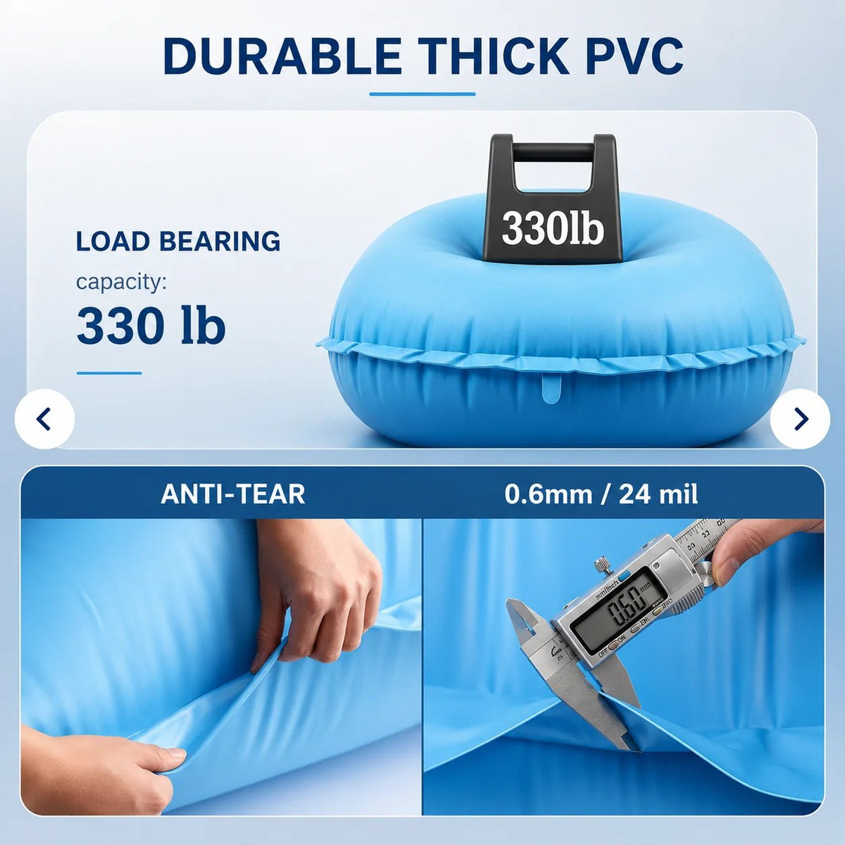 Heavy‑Duty PVC Winter Pool Pillow for Above‑Ground Pools