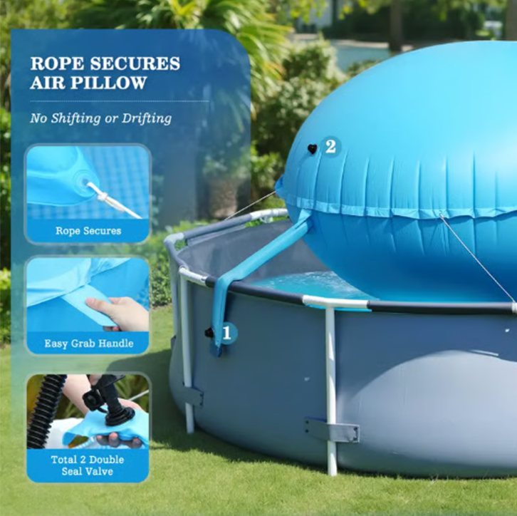 Heavy‑Duty PVC Winter Pool Pillow for Above‑Ground Pools