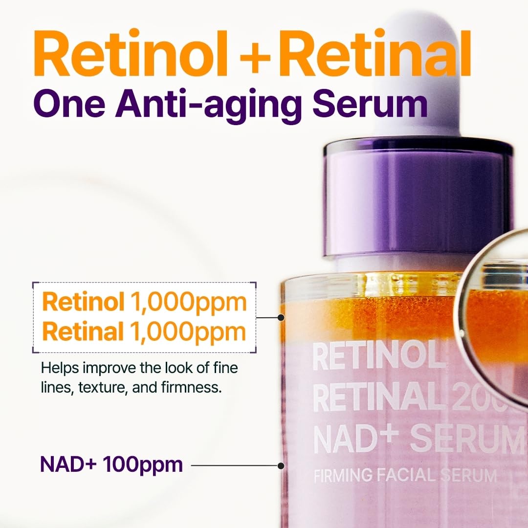 JAXVOLT Retinol + Retinal Firming Serum for Fine Lines & Smoother-Looking Skin