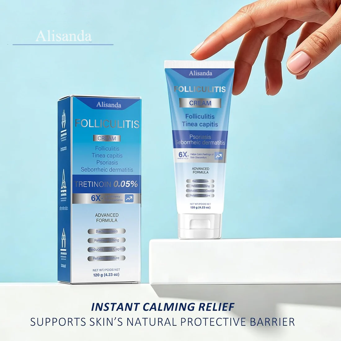 【🔥BOGO】Folliculitis Cream for Men & Women| Post-Shave Bump Relief Moisturizer for Face, Neck, Bikini Line & Buttocks