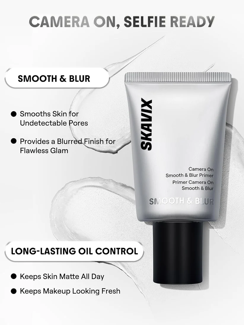 🔥 Buy 2 Get the 2nd for Only $1 | Camera On Smooth & Blur Primer – Pore Blurring, Oil Control & Soft Matte Finish