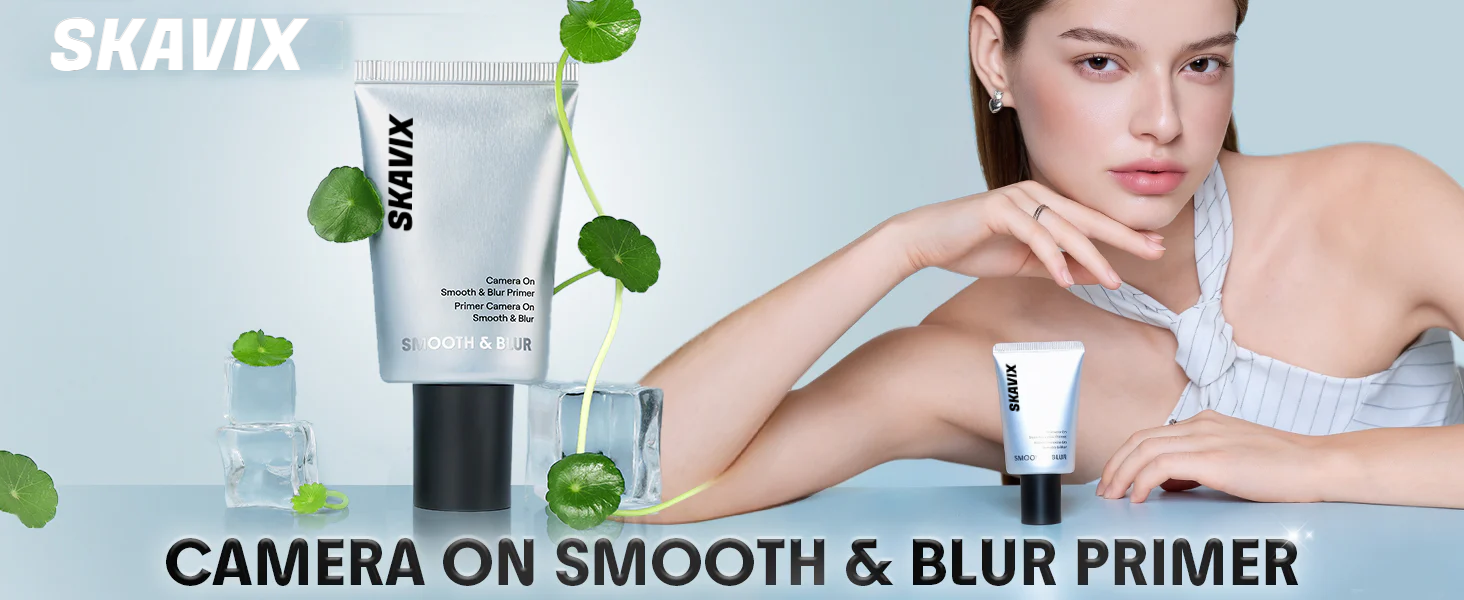 SHEGLAM Camera On Smooth and Blur Primer with model and product