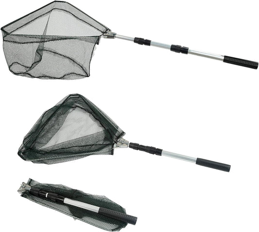 RESTCLOUD Folding Telescopic Fishing Landing Net — 50-Inch Reach — product image