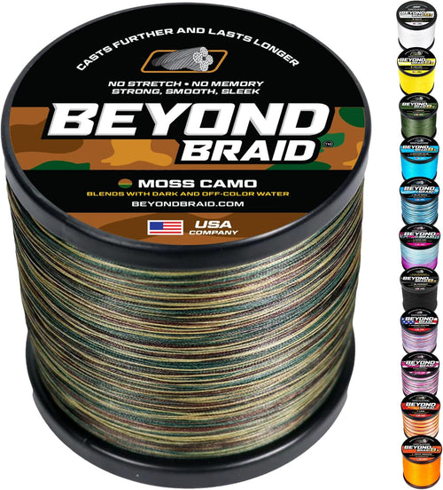 Beyond Braid Moss Camo Braided Fishing Line — 20 lb, 300 Yards — product image
