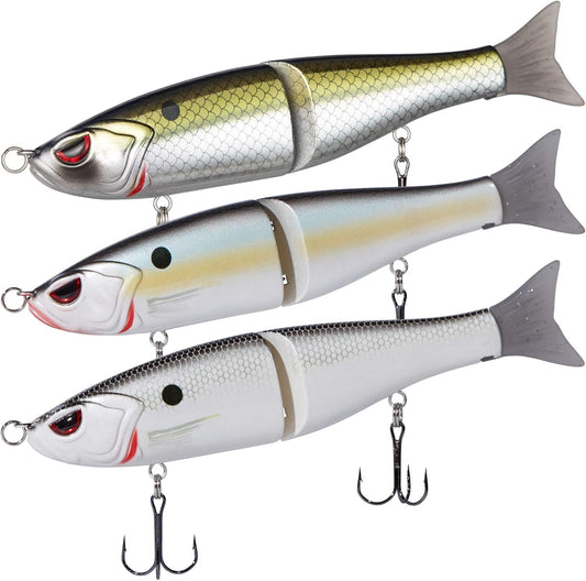 BASSDASH SwimShad Jointed Glide Baits — 3-Pack, 4.5 in — product image