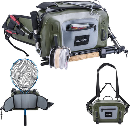 Goture Waterproof Fishing Waist Pack — 9 L — product image