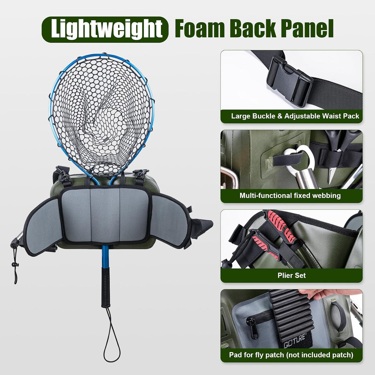Goture Waterproof Fishing Waist Pack — 9 L — detail 4