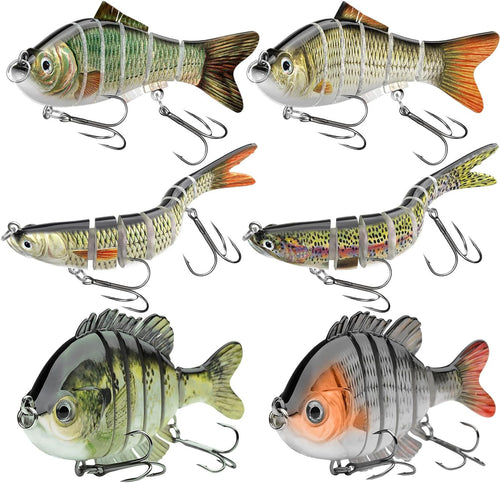 CHSMONB Jointed Slow-Sinking Swimbaits — 6-Piece Set — product image
