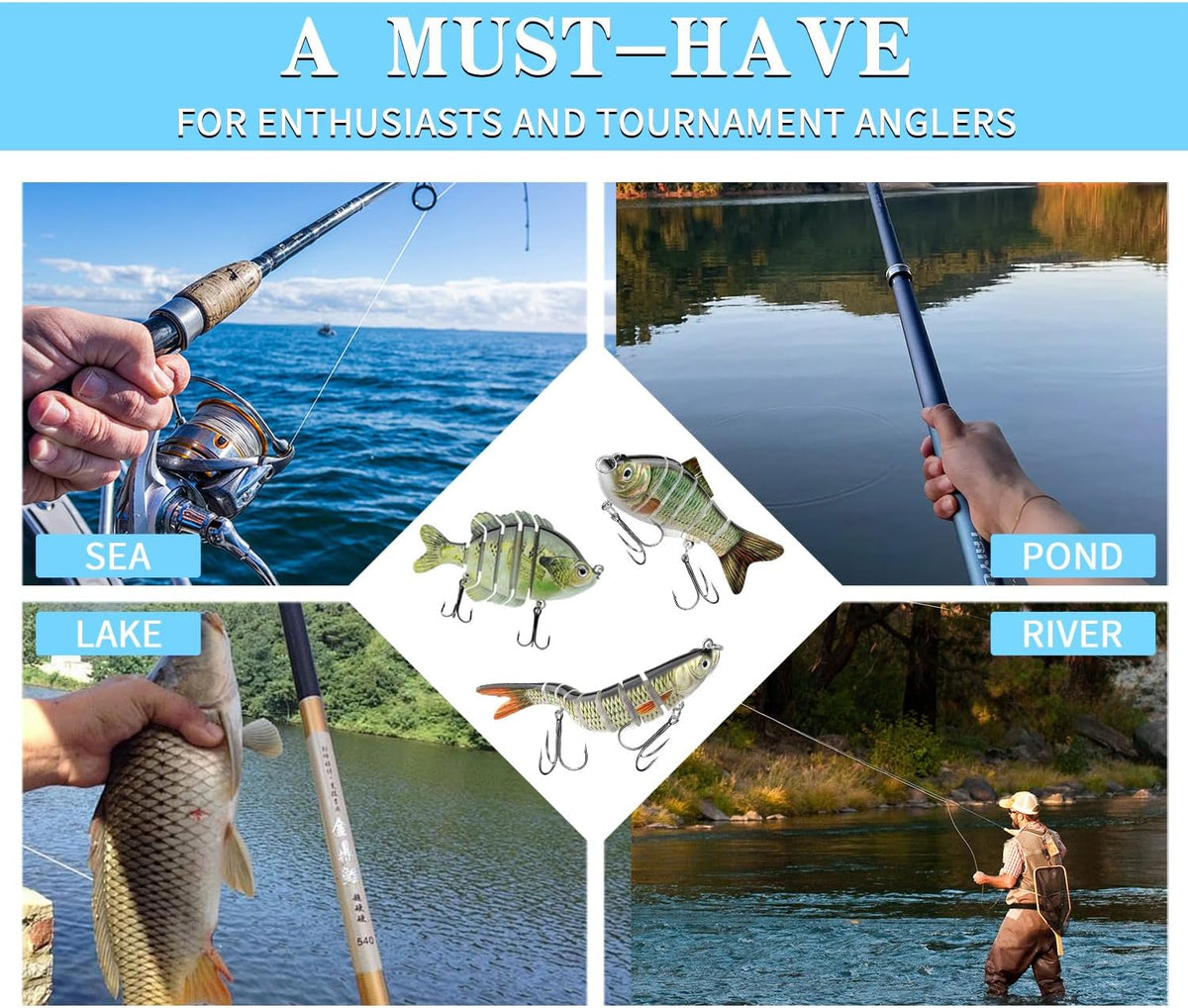 CHSMONB Jointed Slow-Sinking Swimbaits — 6-Piece Set — detail 5