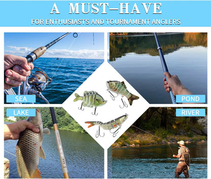 CHSMONB Jointed Slow-Sinking Swimbaits — 6-Piece Set — detail 5
