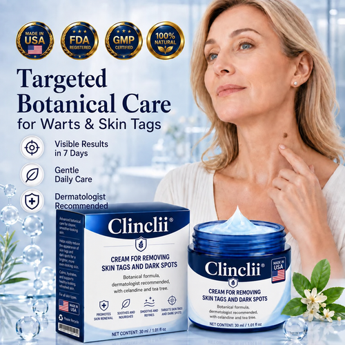 🎊🎊 Clinclii® 𝟕-𝐃𝐚𝐲 𝐒𝐤𝐢𝐧 𝐓𝐚𝐠 & 𝐒𝐩𝐨𝐭 𝐄𝐫𝐚𝐬𝐞𝐫 𝐂𝐫𝐞𝐚𝐦 (𝐙𝐞𝐫𝐨 𝐏𝐚𝐢𝐧, 𝐙𝐞𝐫𝐨 𝐒𝐜𝐚𝐫𝐬 𝐅𝐨𝐫𝐦𝐮𝐥𝐚)