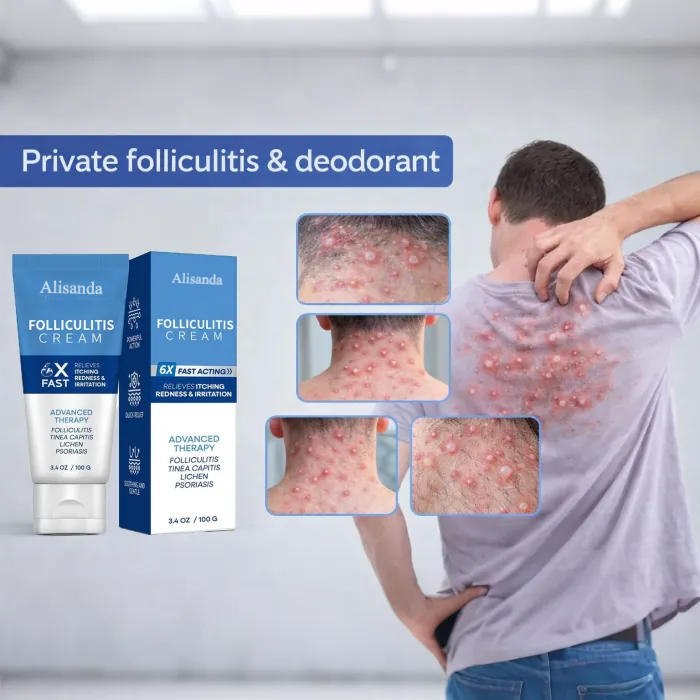 【🔥BOGO】Folliculitis Cream for Men & Women| Post-Shave Bump Relief Moisturizer for Face, Neck, Bikini Line & Buttocks