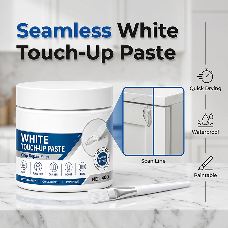 🔥LAST DAY Buy 1 Get 1 Free🔥White Furniture Touch-Up Paste with Brush